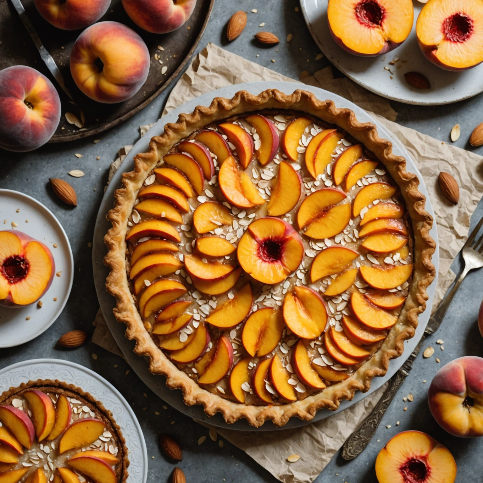 Recipe Image Peach and Almond Tart