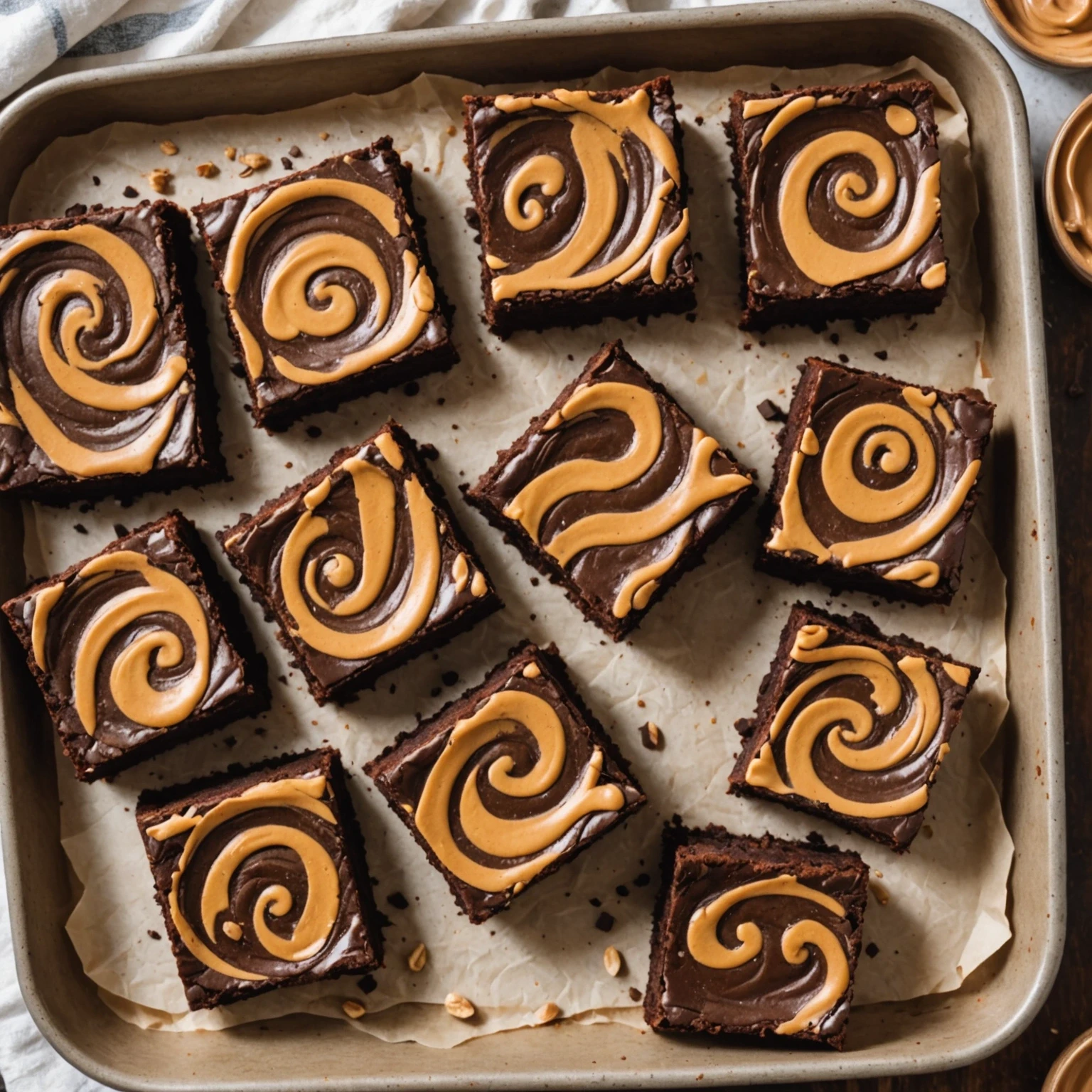 Recipe Image Peanut Butter Swirl Brownies