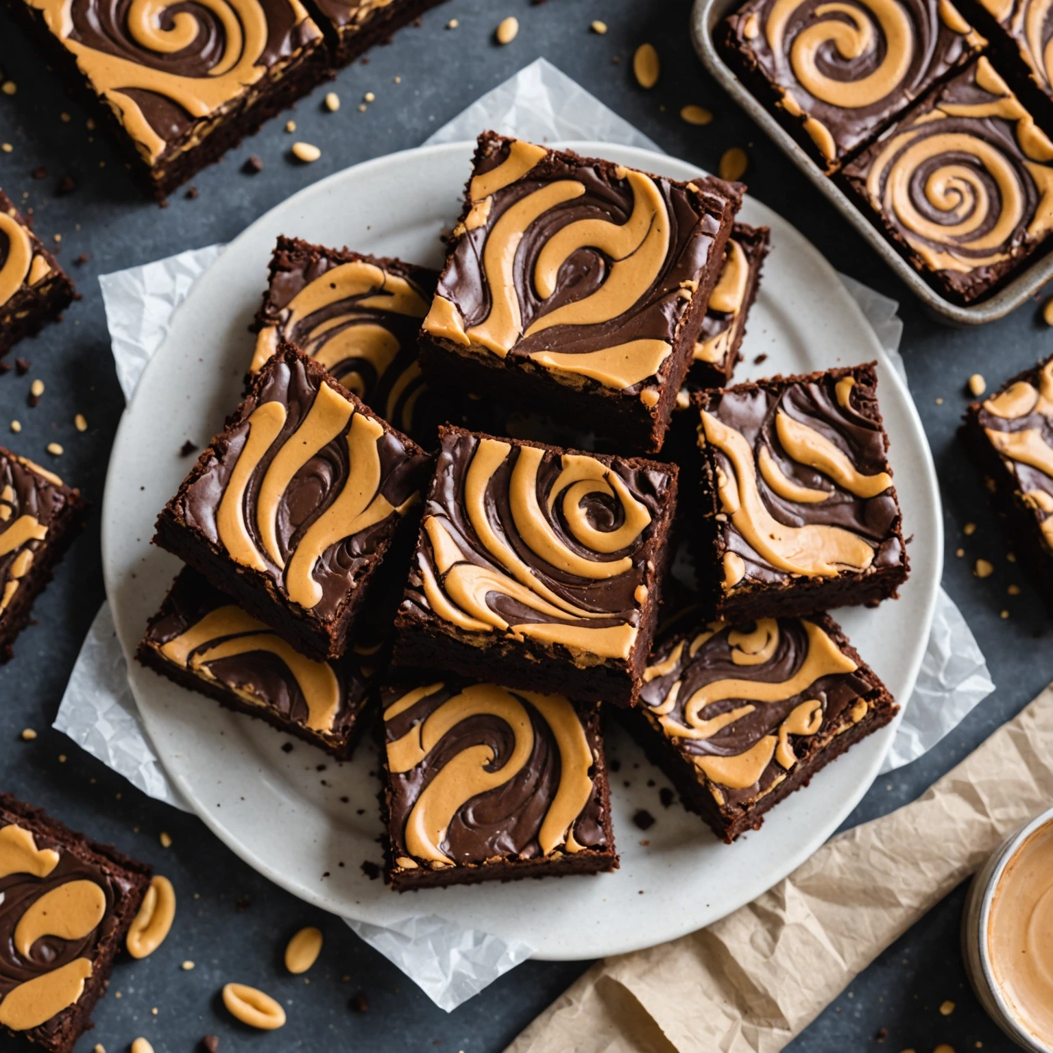 Recipe Image Peanut Butter Swirl Brownies