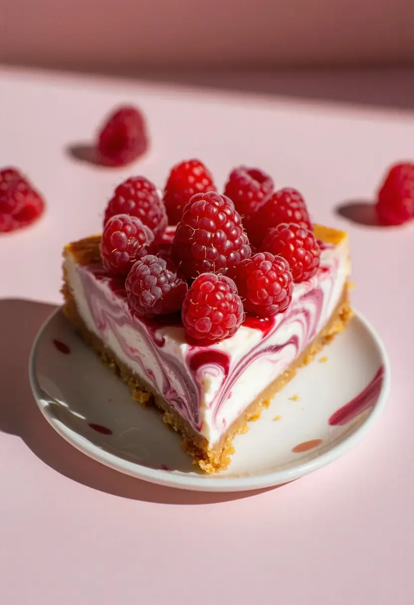 Raspberry Swirl Cheesecake Recipe | Give Me Cookie
