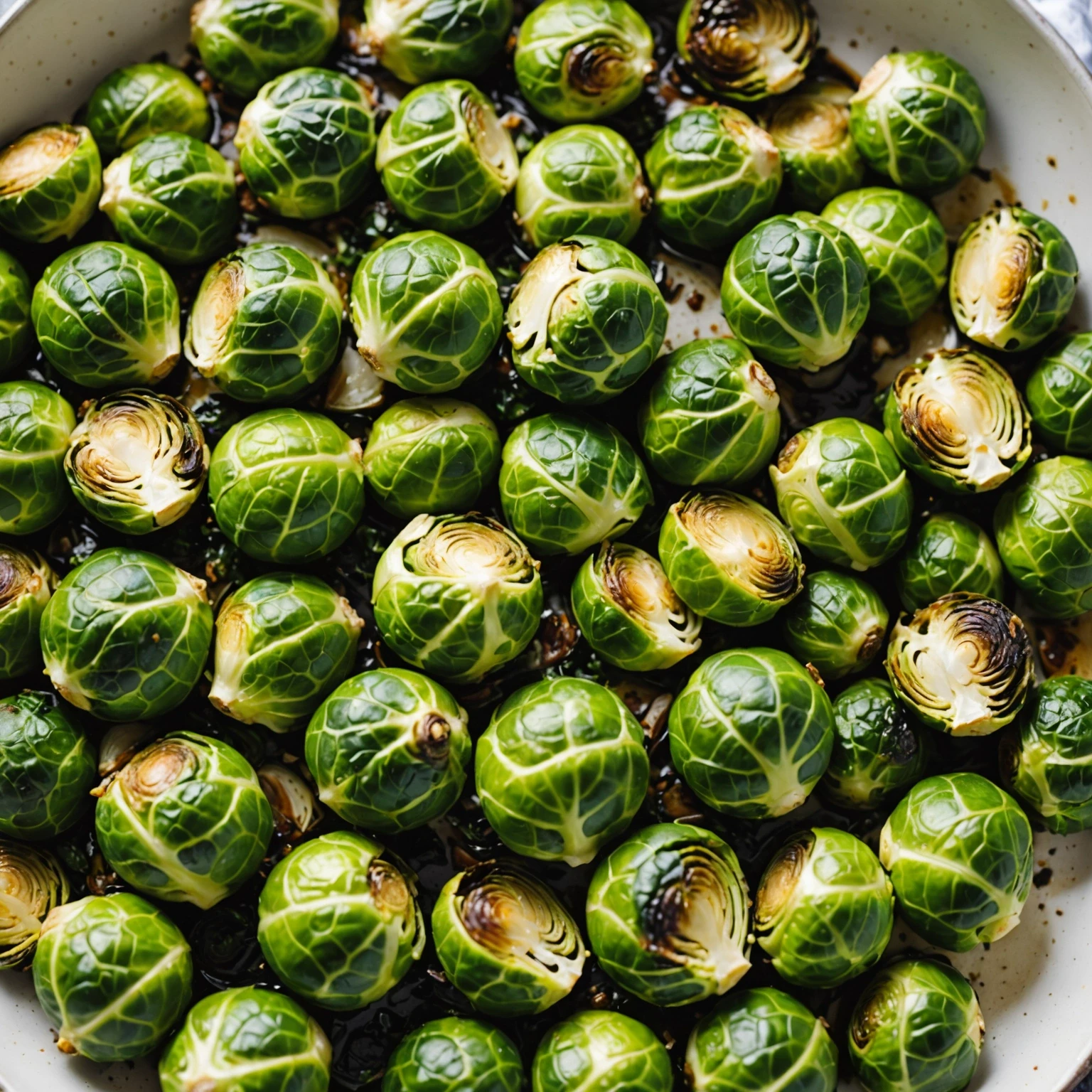 Recipe Image Roasted Garlic Brussels Sprouts