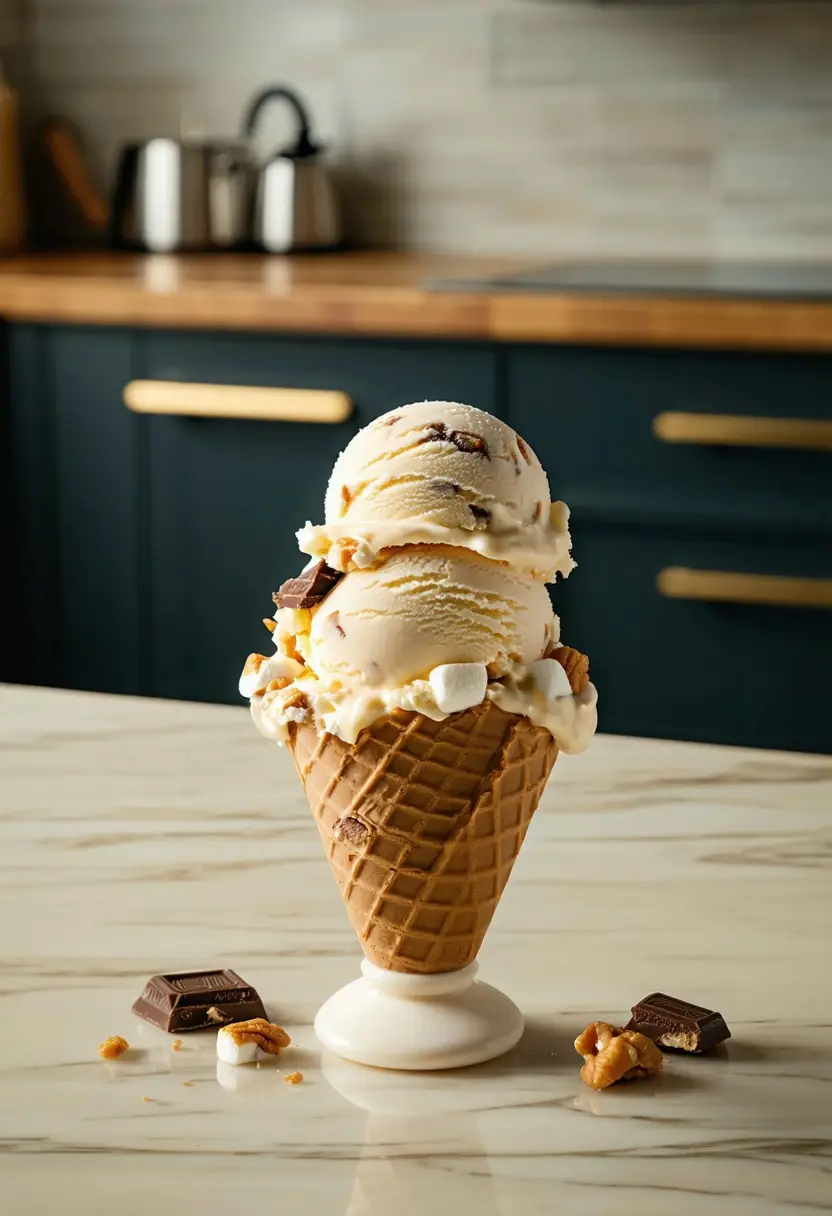 Rocky Road Ice Cream Recipe | Give Me Cookie