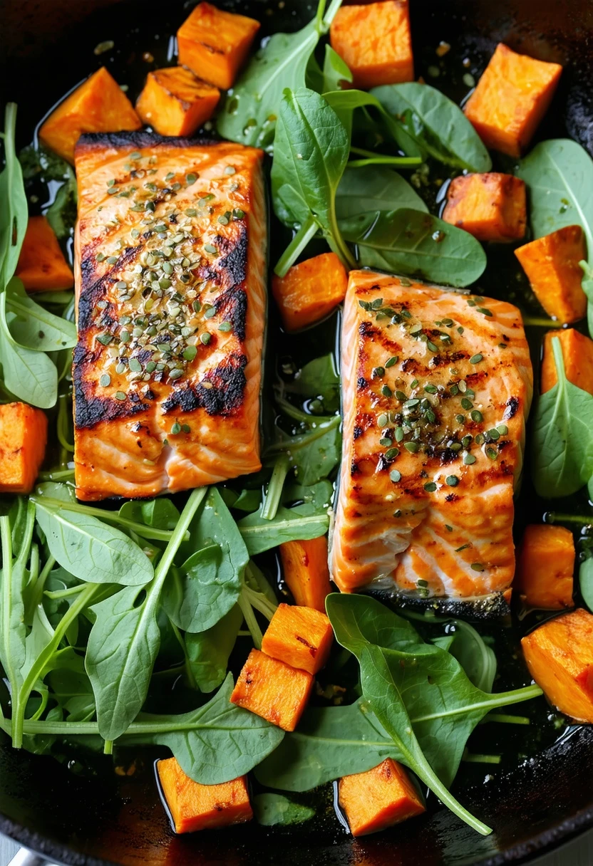 Recipe Image Salmon and Sweet Potato Skillet