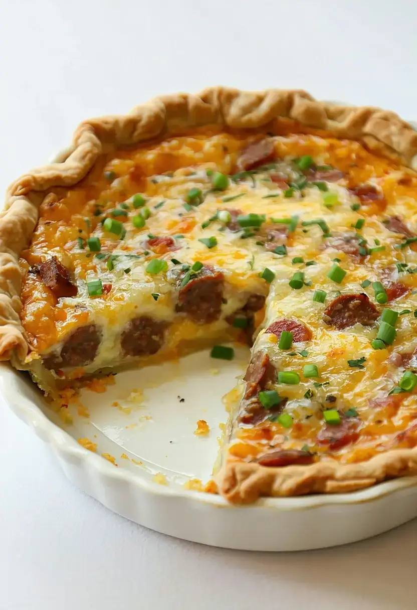 Recipe Image Savory Sausage and Cheese Quiche