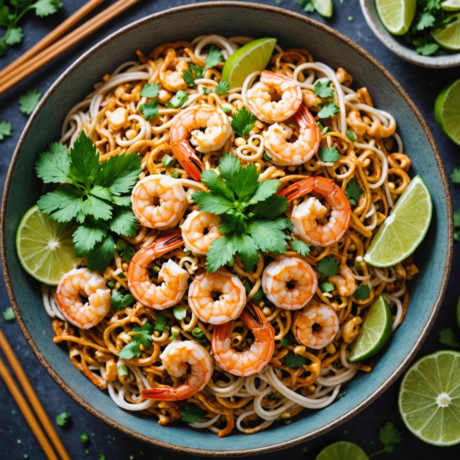 Recipe Image Shrimp Pad Thai Noodle Bowl