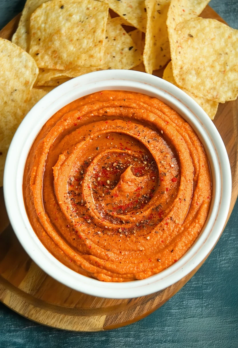 Spicy Roasted Red Pepper Dip Recipe | Give Me Cookie