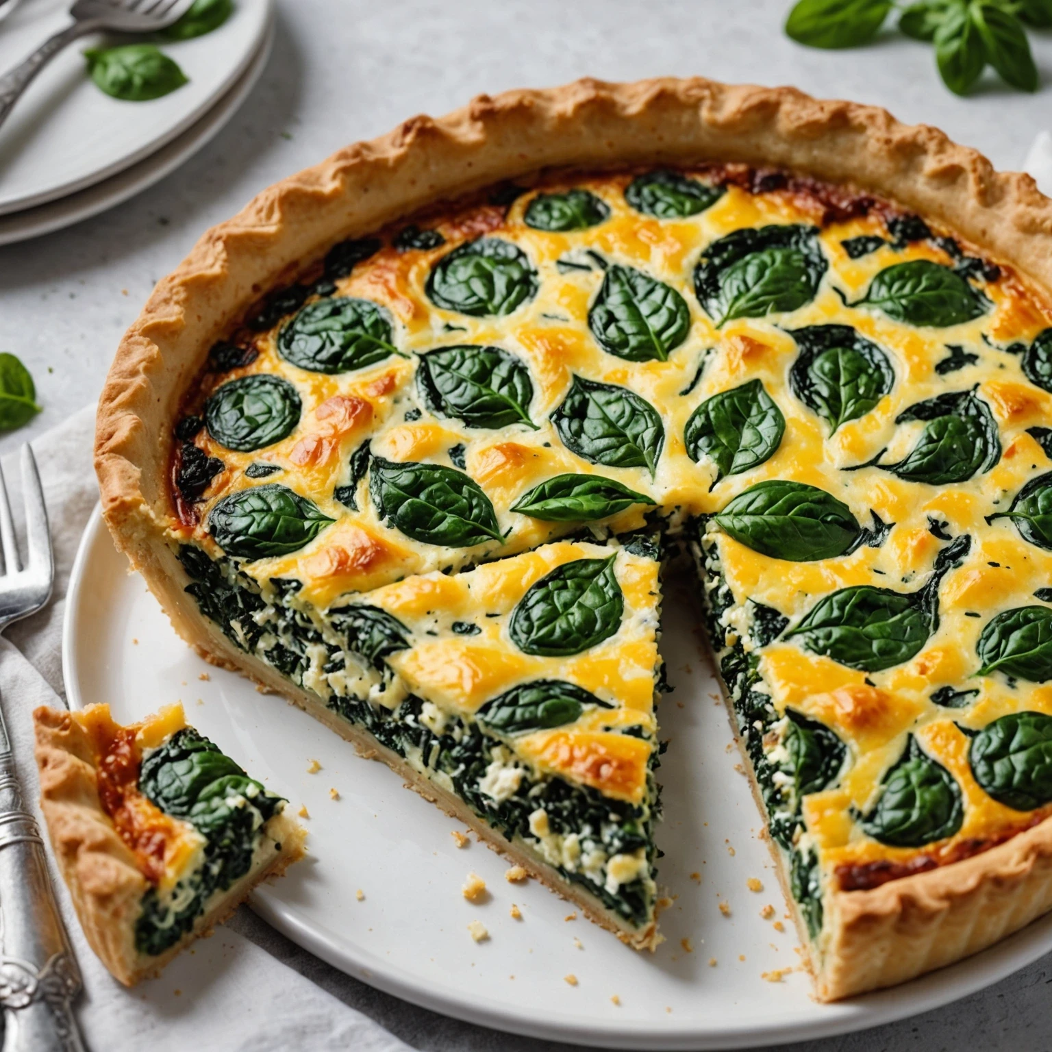 Recipe Image Spinach and Feta Quiche
