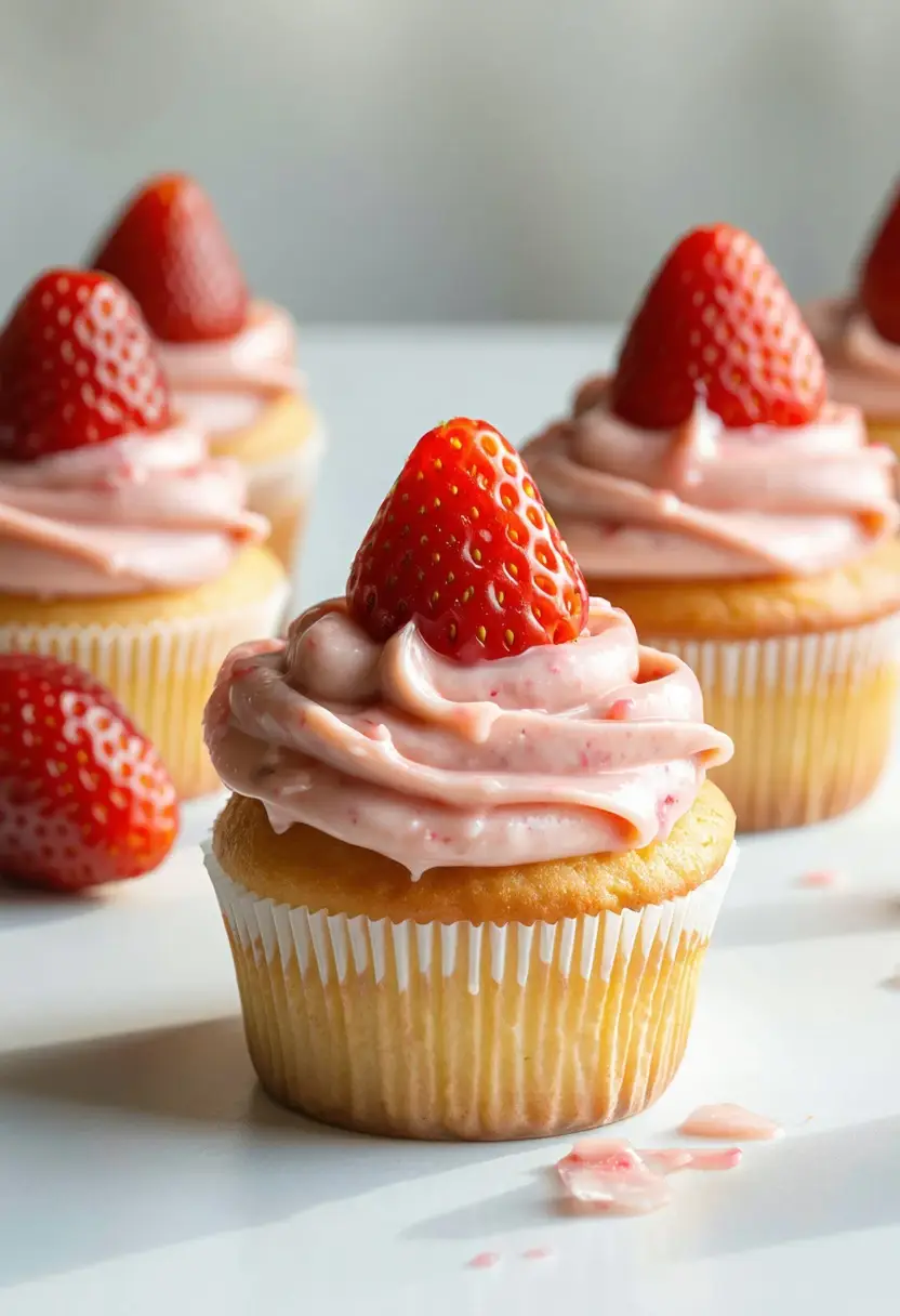 Recipe Image Strawberry Cupcakes