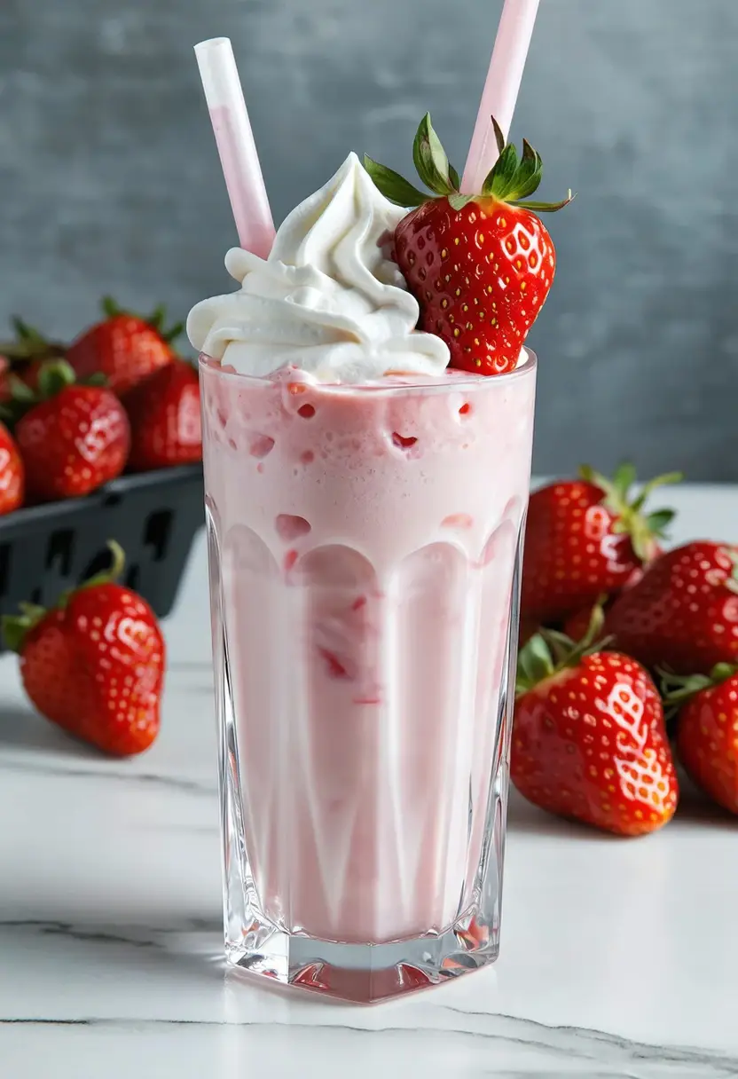 Recipe Image Strawberry Milkshake