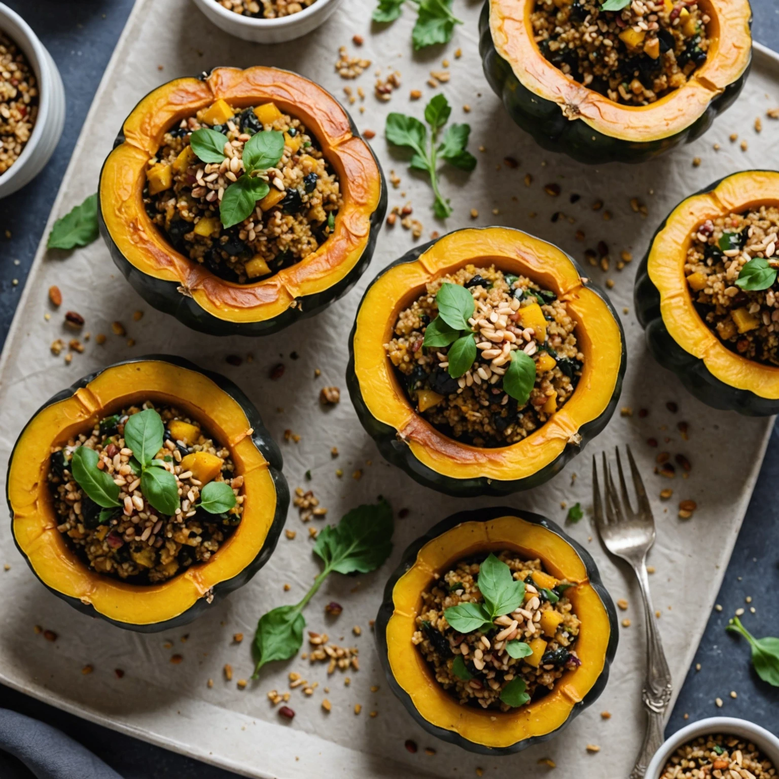Recipe Image Stuffed Acorn Squash with Quinoa