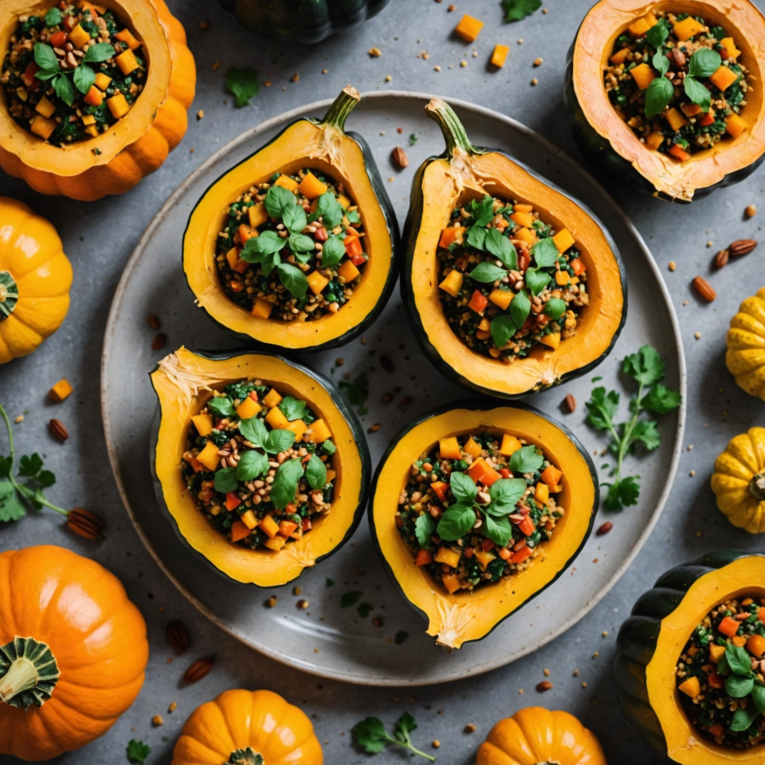 Recipe Image Stuffed Acorn Squash