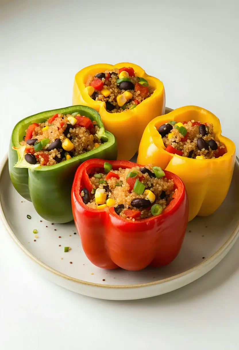 Recipe Image Stuffed Bell Peppers with Quinoa