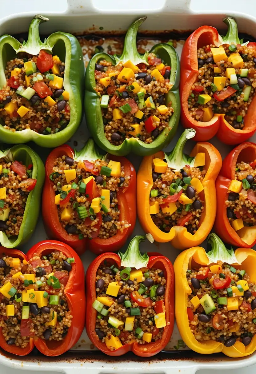 Recipe Image Stuffed Bell Peppers with Quinoa
