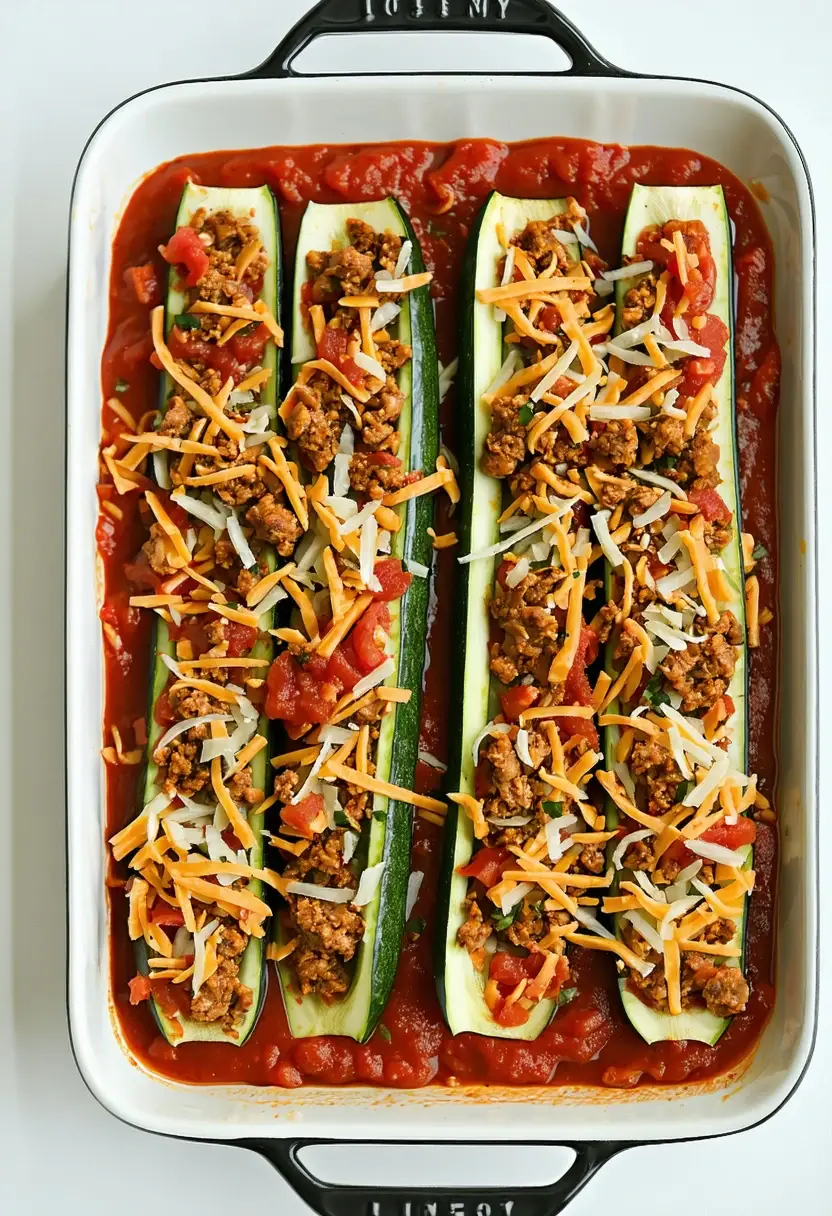 Recipe Image Stuffed Zucchini Boats