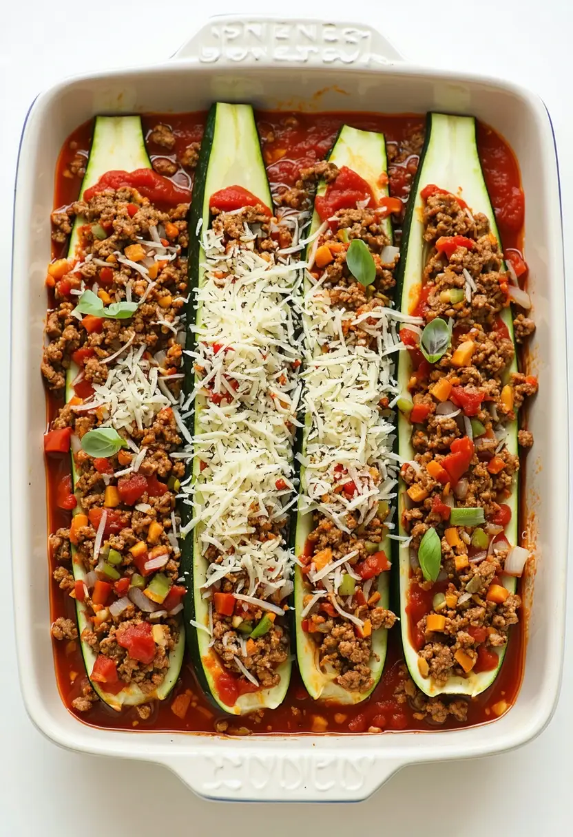 Recipe Image Stuffed Zucchini Boats
