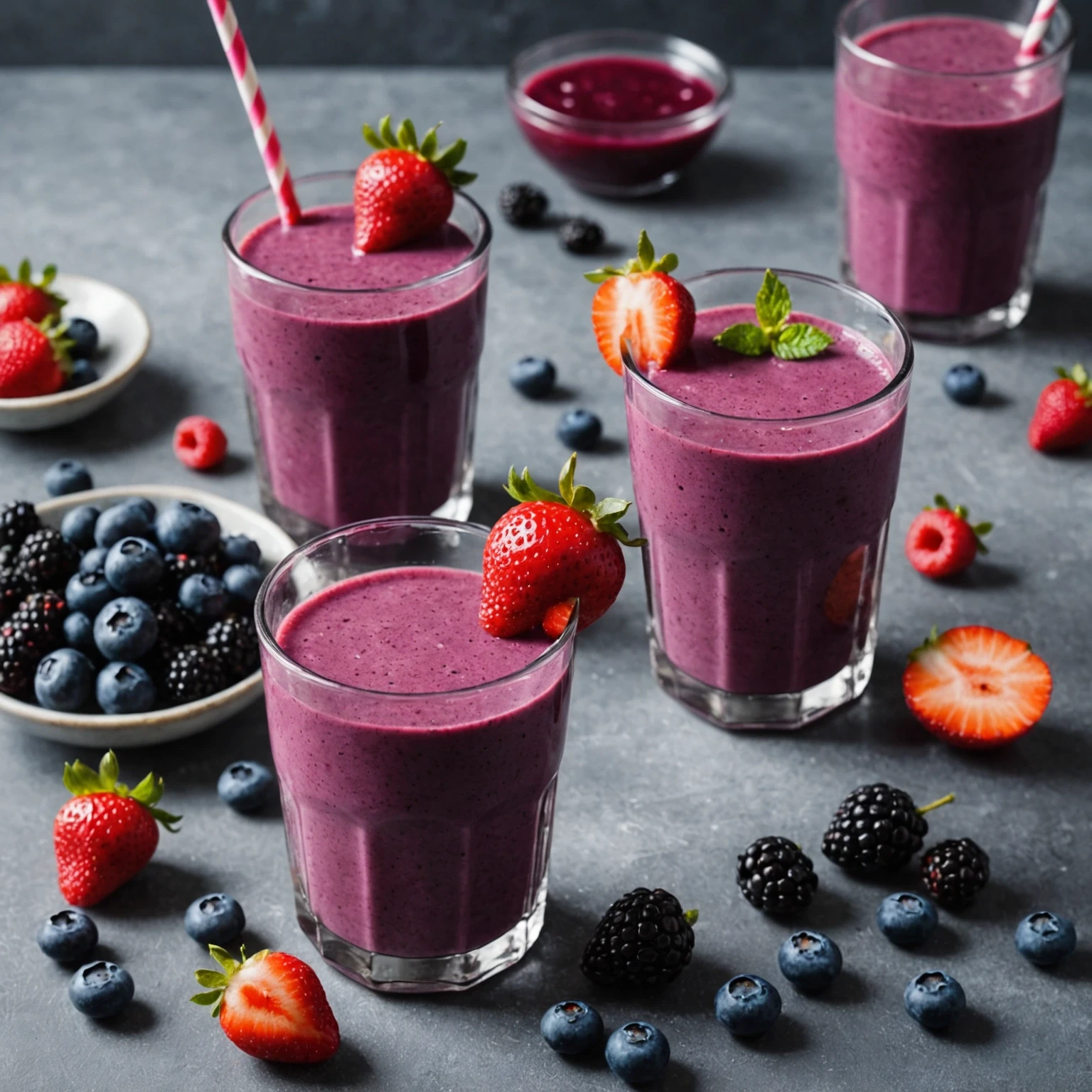 Recipe Image Sugar-Free Berry Smoothie