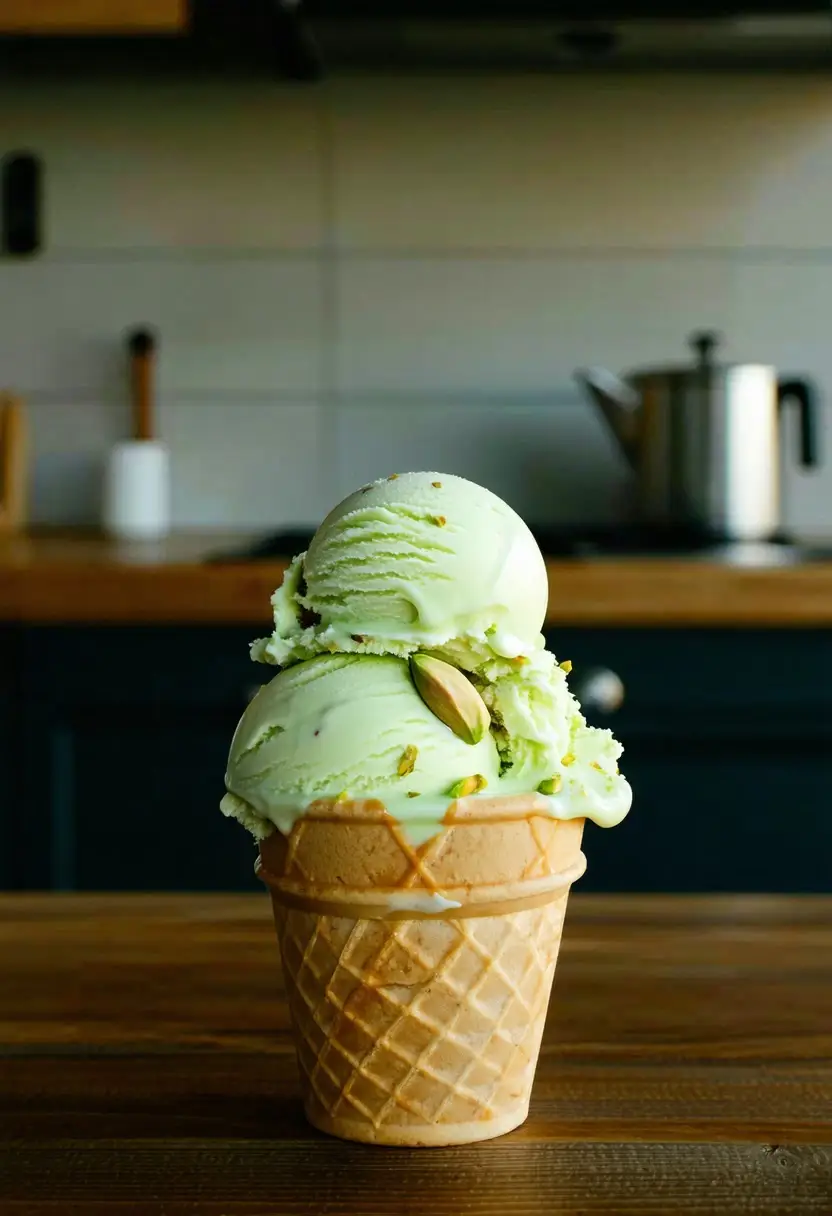 Recipe Image Sweet Pistachio Ice Cream