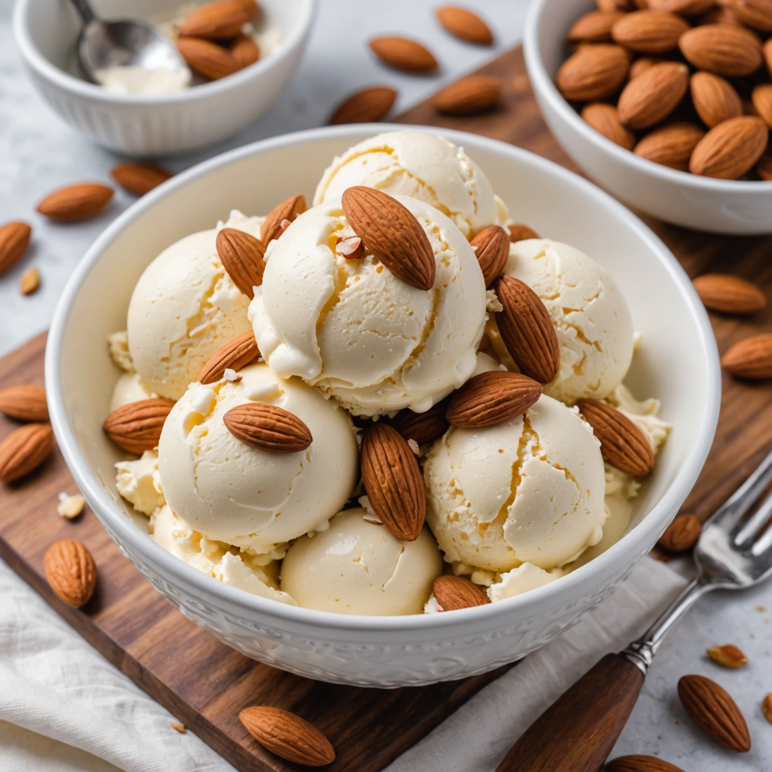 Recipe Image Vanilla Almond Ice Cream
