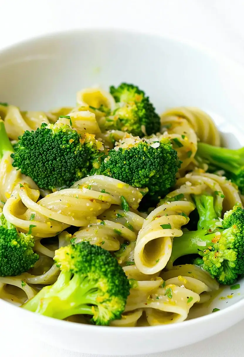 Recipe Image Vegan Broccoli and Pesto Pasta
