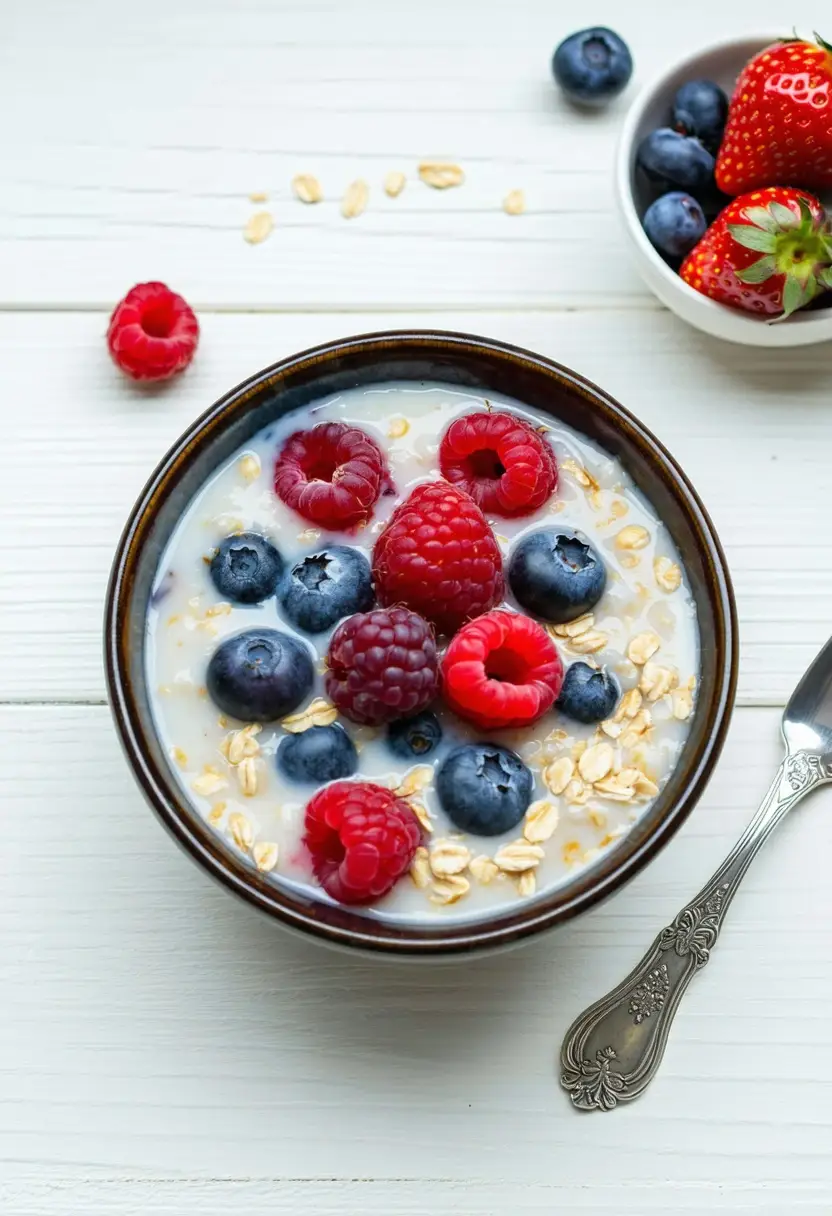 Recipe Image Vegan Oatmeal with Berries