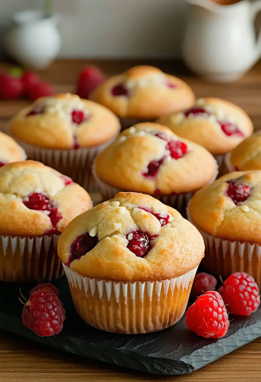 Recipe Image White Chocolate Raspberry Muffins