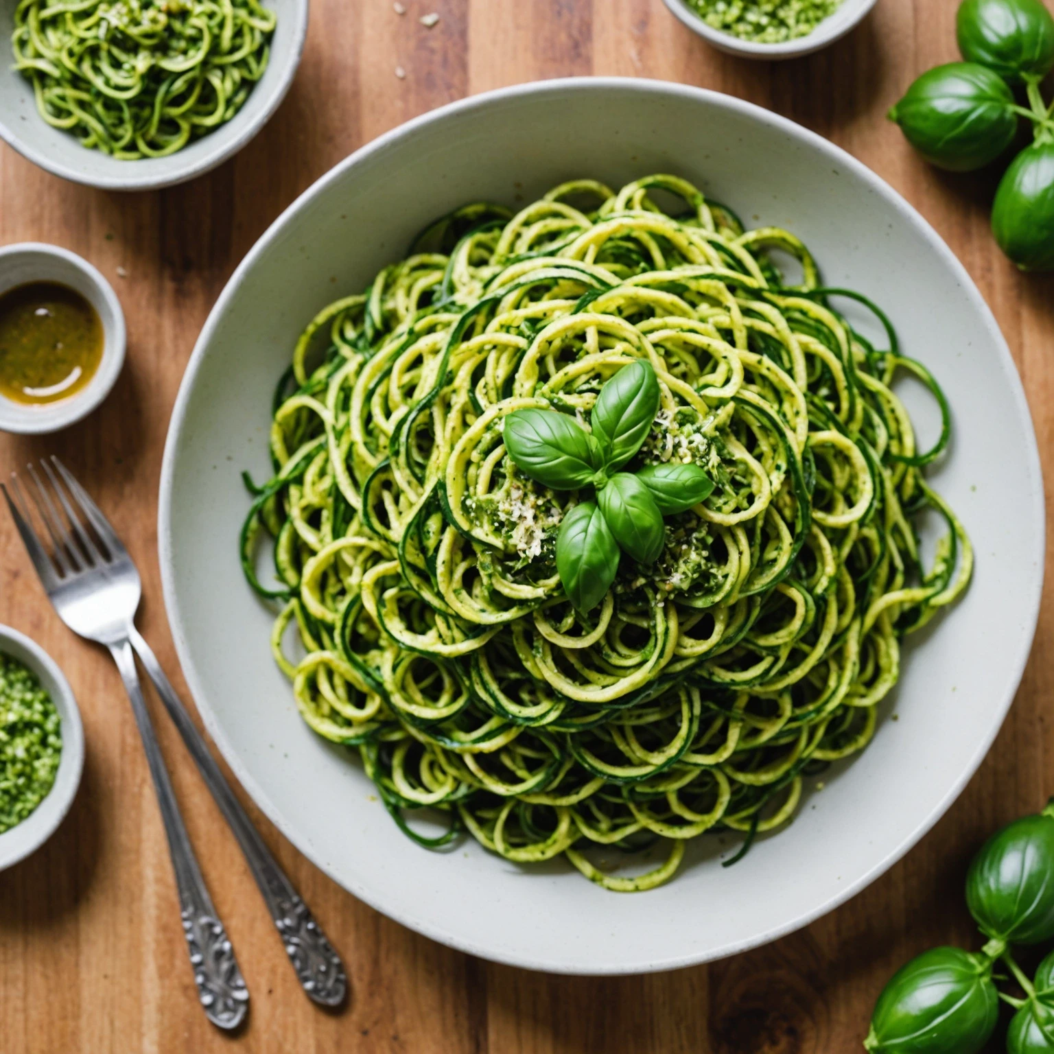 Recipe Image Zucchini Noodles with Pesto